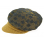 Mustard Wool Diamond Newsboy Cap - Traclet