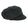 Casquette Gavroche Elorine Velours Noire- Traclet  Reference : 9364 | Chapellerie Traclet
