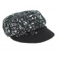 Black & White Newsboy Cap - Traclet