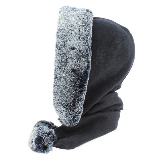 Norell Fleece Hood Navy Blue - Traclet