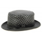 Black Leather Player Dandini Hat - Traclet