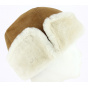 Cossack Sheepskin Toque / Ushanka Hat Camel - Traclet