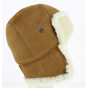 Cossack Sheepskin Toque / Ushanka Hat Camel - Traclet