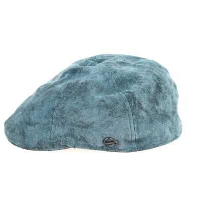 Brentford Duck Bill Leather Cap Blue - Göttmann Reference: 655 | Chapellerie Traclet