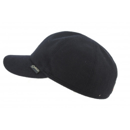 Monaco Gore-tex Earflaps Black Wool- Gottmann
