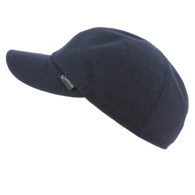 Monaco Gore-Tex Navy Wool Earflap Cap- Gottmann