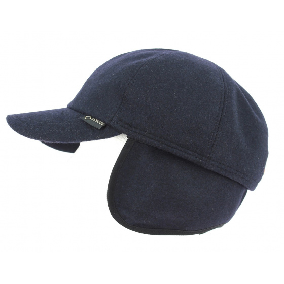 Casquette Cache-Oreilles Monaco Gore-Tex Laine Marine- Gottmann