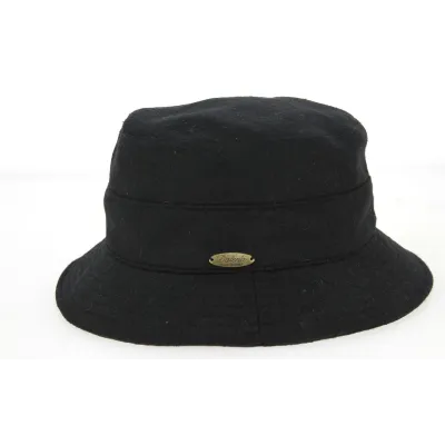 Chapeau Bob Gabria Laine & Cachemire Noir- Traclet  Reference : 8442 | Chapellerie Traclet