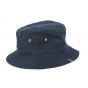 Navy Blue Cotton Soho Bucket Hat - Large Size
