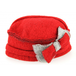 Chapeau Valérie Rouge Laine - Traclet