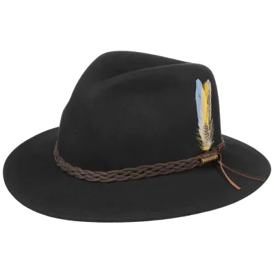 Chapeau vitafelt Newark noir Stetson Reference : 2284 | Chapellerie Traclet