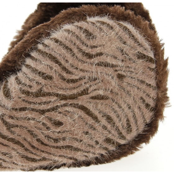 Chocolate Zebra Earmuffs - Traclet