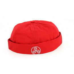 Triskel Red Cotton Docker Hat - Traclet