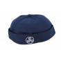 Navy Cotton Docker Beanie Triskel - Traclet