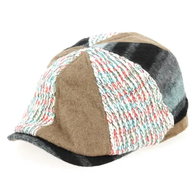 Casquette Bec de Canard Patchwork Marron- Traclet  Reference : 9799 | Chapellerie Traclet