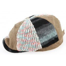 Duck's Beak Brown Patchwork Cap - Traclet