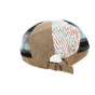 Brown Patchwork Duck Bill Cap - Traclet