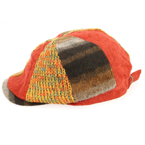 Casquette Bec de Canard Patchwork Orange- Traclet 