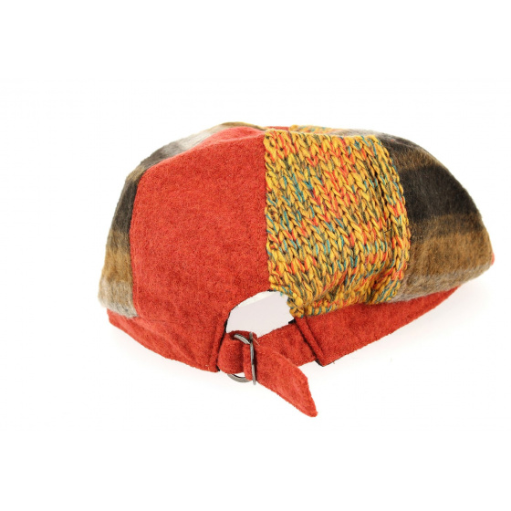 Casquette Bec de Canard Patchwork Orange- Traclet 