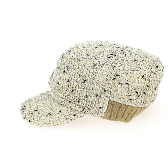 Casquette Cubaine Chinée Beige- Traclet  Casquette Cubaine Chinée Beige- Traclet