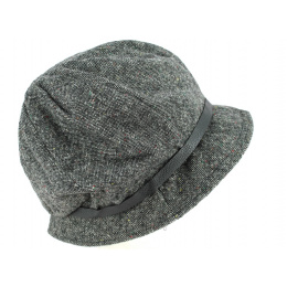 Olivia Cloche Hat Dark Grey- Traclet