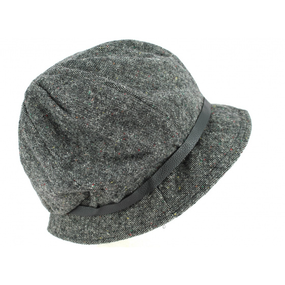 Chapeau Cloche Olivia Gris Foncé- Traclet Chapeau Cloche Olivia Gris Foncé- Traclet
