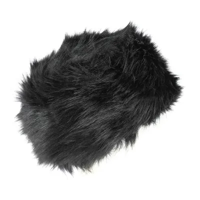 Black Faux Fur Hat & Fleece Lining - Traclet Reference: 7737 | Chapellerie Traclet