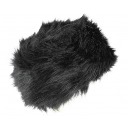 Black Faux Fur Hat & Fleece Lining - Traclet