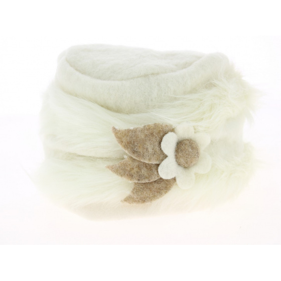 Megève Cream Wool Beanie - Traclet