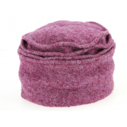 Eva Women's Boiled Wool Toque Lilac - Traclet
