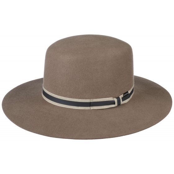 Brown/Beige Wool Felt Amish Hat - Stetson