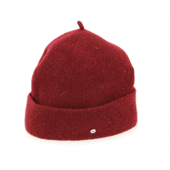 Women's Burgundy Rhinestone Toque - Mayser