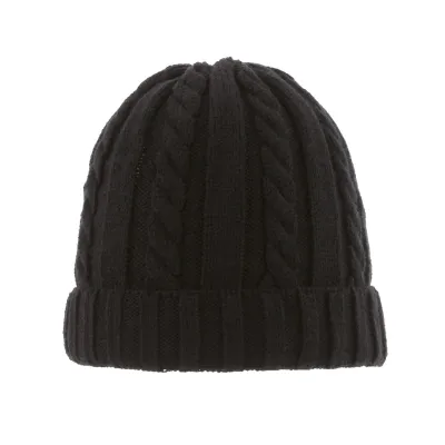 Bonnet Edmond Torsade Noir- Herman Reference : 5881 | Chapellerie Traclet