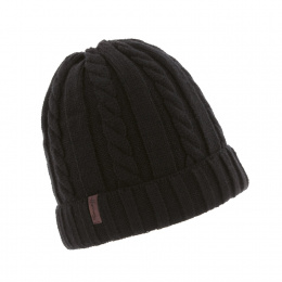 Edmond Torsade Beanie Black- Herman
