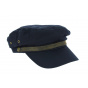 Navy Cotton Fisherman Cap - Traclet