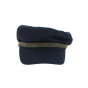 Navy Cotton Fisherman Cap - Traclet