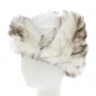 White Faux Fur Chapka- Herman