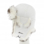 White Faux Fur Chapka- Herman