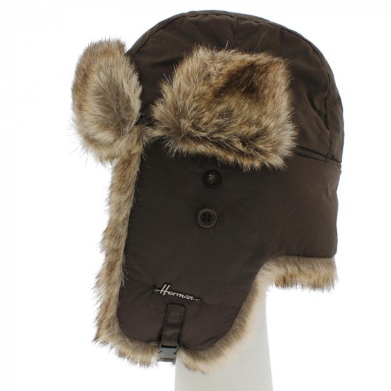 Brown Faux Fur Ushanka - Herman Brown Faux Fur Ushanka - Herman