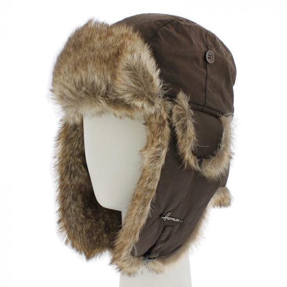 Chapka Fausse Fourrure Marron - Herman Chapka Fausse Fourrure Marron - Herman
