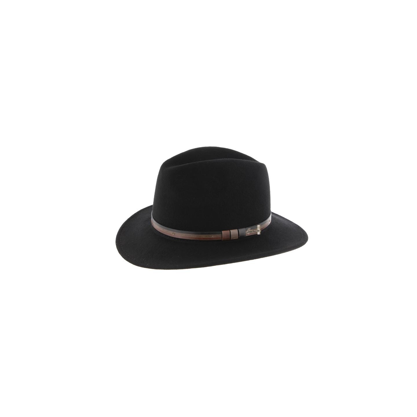 Chapeau Traveller Mac Carthy Feutre Laine Noir - Herman