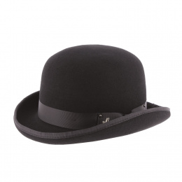 Don Church Black Wool Felt Bowler Hat - Herman