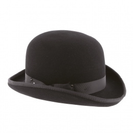 Don Church Black Wool Felt Bowler Hat - Herman