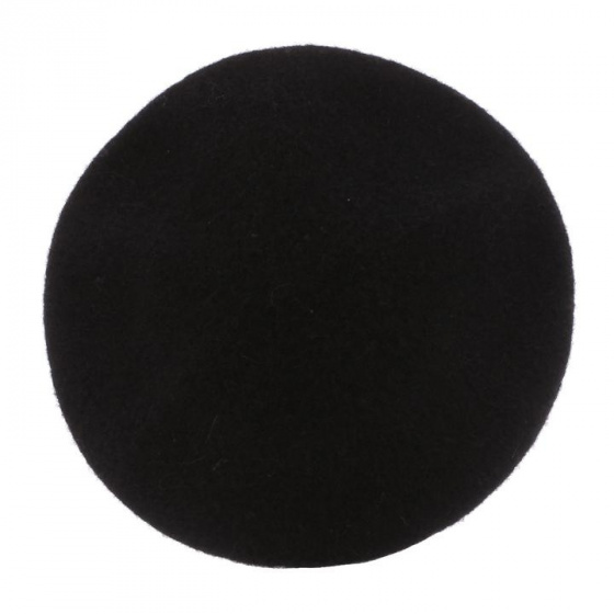 Black Wool Monty Beret - Herman Black Wool Monty Beret - Herman