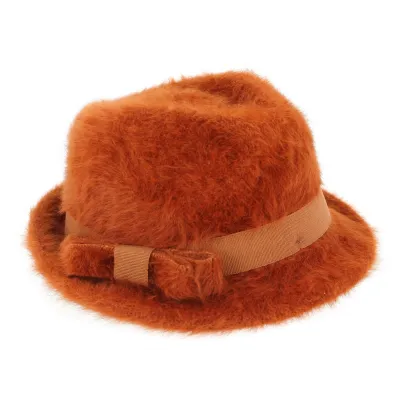 Rust Angora Padola Trilby Hat - Traclet Reference: 3316 | Chapellerie Traclet
