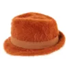 Chapeau Trilby Padola Angora Rouille- Traclet Reference : 3316 | Chapellerie Traclet