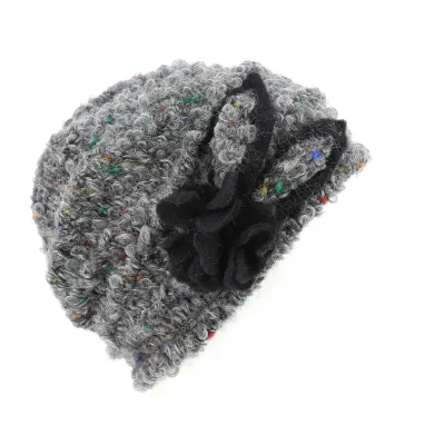 Toque Femme Tacconi Laine Grise- Traclet Reference : 4314 | Chapellerie Traclet