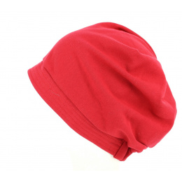 Turban chimiotherapie rouge