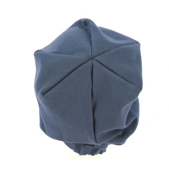 Navy blue chemotherapy turban