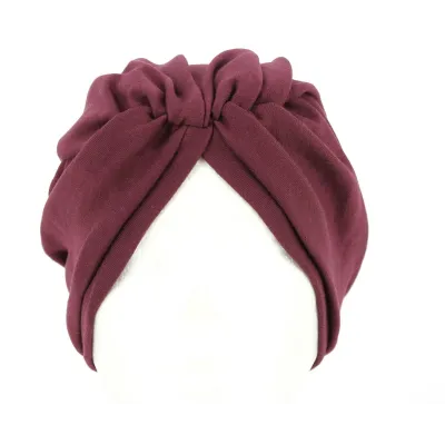 turban chimiothérapie prune Reference : 2555 | Chapellerie Traclet